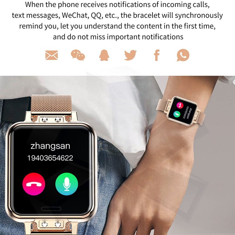 New Smart Watch Women Heart Rate Women Menstrual Cycle Multifunction Ladies Smartwatch Fitness Tracker For Android IOS - AFFORDABLE QUALITY SHOP