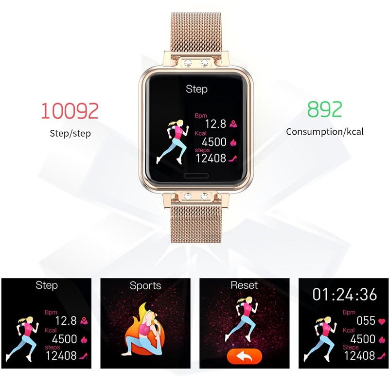 New Smart Watch Women Heart Rate Women Menstrual Cycle Multifunction Ladies Smartwatch Fitness Tracker For Android IOS - AFFORDABLE QUALITY SHOP