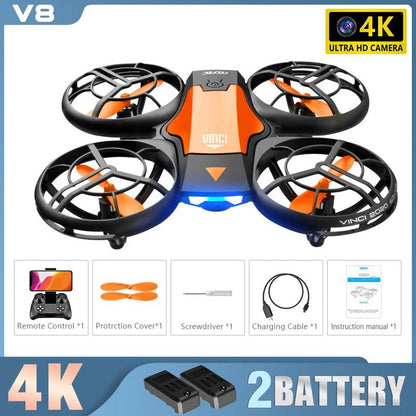 New V8 Mini Drone 10K HD Camera WiFi Fpv Air Pressure Height Maintain Foldable Quadcopter RC Dron Toy Gift 6KM - AFFORDABLE QUALITY SHOP