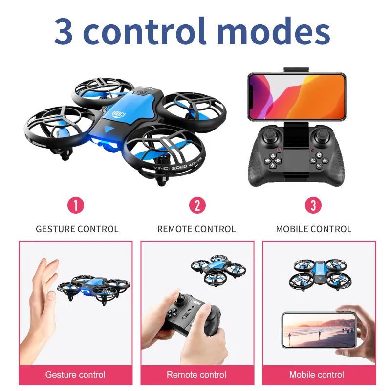 New V8 Mini Drone 10K HD Camera WiFi Fpv Air Pressure Height Maintain Foldable Quadcopter RC Dron Toy Gift 6KM - AFFORDABLE QUALITY SHOP