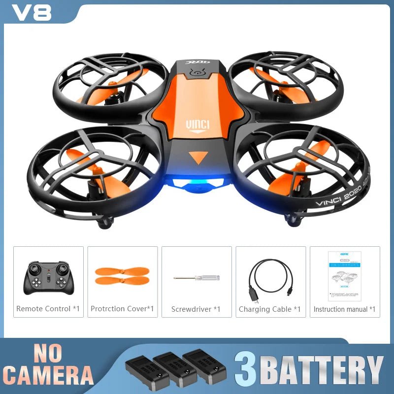 New V8 Mini Drone 10K HD Camera WiFi Fpv Air Pressure Height Maintain Foldable Quadcopter RC Dron Toy Gift 6KM - AFFORDABLE QUALITY SHOP