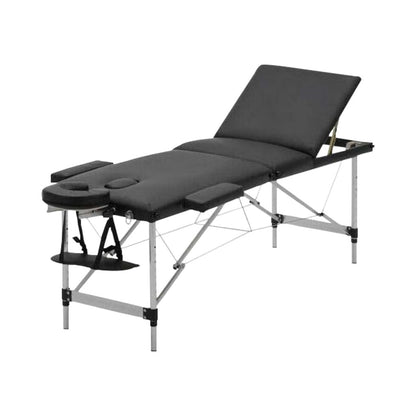 ONIREST 3 Fold Adjustable Portable Massage Bed （Black） - AFFORDABLE QUALITY SHOP