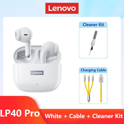 Original Lenovo LP40 Pro TWS Earphones Wireless Bluetooth 5.1 Sport Noise Reduction Headphones Touch Control 250mAH 2022 New - AFFORDABLE QUALITY SHOP