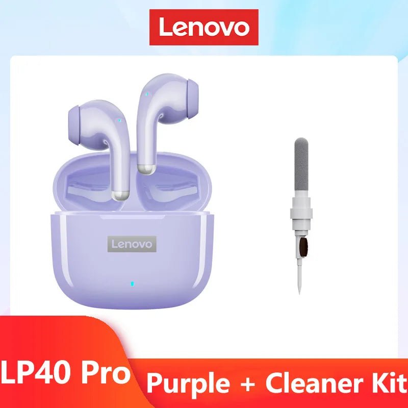 Original Lenovo LP40 Pro TWS Earphones Wireless Bluetooth 5.1 Sport Noise Reduction Headphones Touch Control 250mAH 2022 New - AFFORDABLE QUALITY SHOP