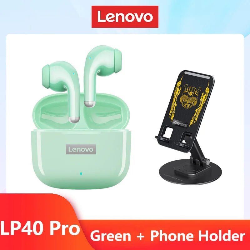 Original Lenovo LP40 Pro TWS Earphones Wireless Bluetooth 5.1 Sport Noise Reduction Headphones Touch Control 250mAH 2022 New - AFFORDABLE QUALITY SHOP