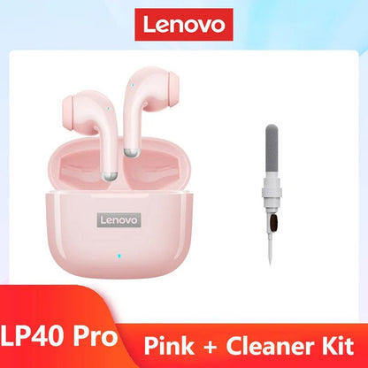 Original Lenovo LP40 Pro TWS Earphones Wireless Bluetooth 5.1 Sport Noise Reduction Headphones Touch Control 250mAH 2022 New - AFFORDABLE QUALITY SHOP