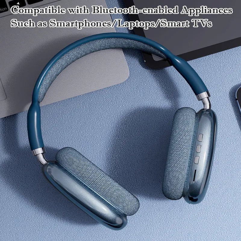 P9 Wireless Bluetooth Headphones With Mic Noise Cancelling Headsets Stereo Sound Earphones Sports Gaming Headphones Supports TF - AFFORDABLE QUALITY SHOP