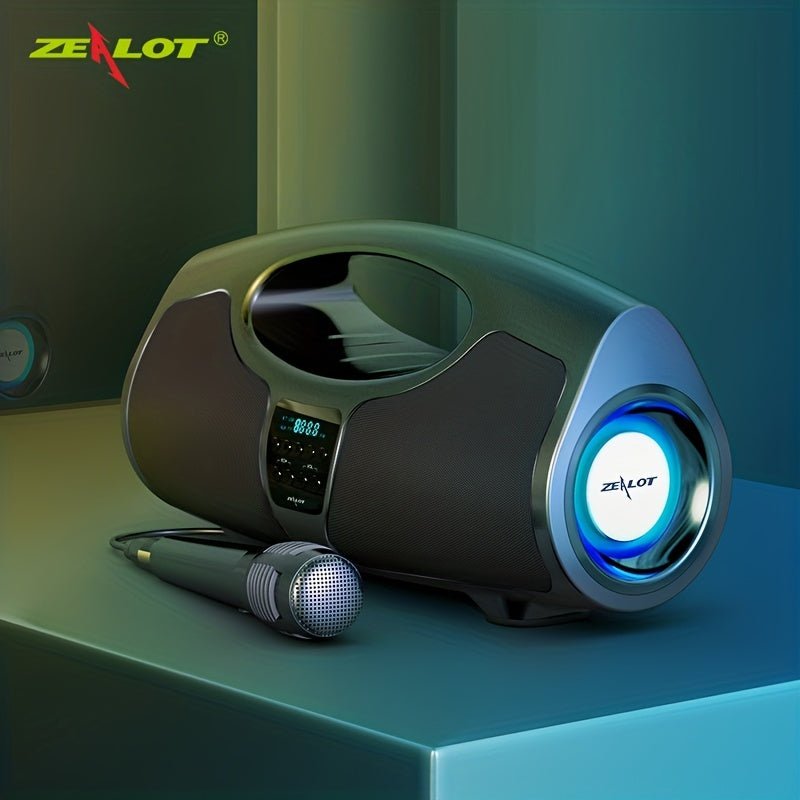 Portable Wireless Speaker with Microphone, Waterproof, 30H Playtime, Booming Bass - ZEALOT P1 - AFFORDABLE QUALITY SHOP