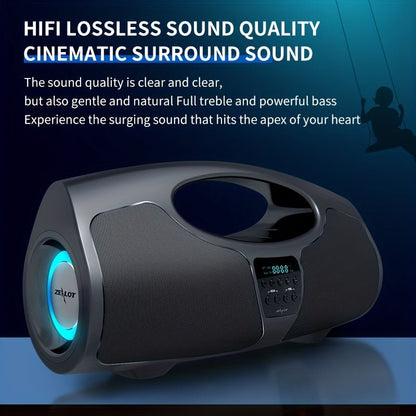 Portable Wireless Speaker with Microphone, Waterproof, 30H Playtime, Booming Bass - ZEALOT P1 - AFFORDABLE QUALITY SHOP