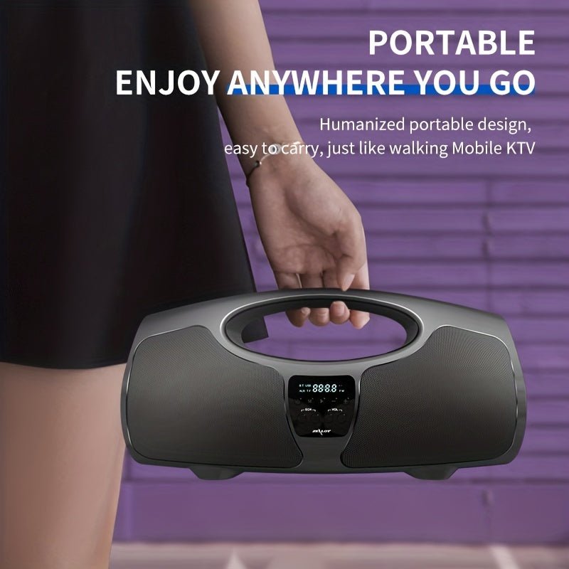 Portable Wireless Speaker with Microphone, Waterproof, 30H Playtime, Booming Bass - ZEALOT P1 - AFFORDABLE QUALITY SHOP