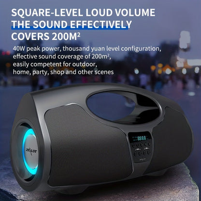 Portable Wireless Speaker with Microphone, Waterproof, 30H Playtime, Booming Bass - ZEALOT P1 - AFFORDABLE QUALITY SHOP