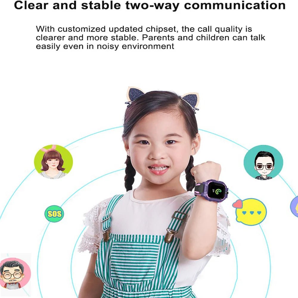 Q19 Kids Smart Watch 2G Sim Card LBS Tracker SOS Camera Children Mobile Phone Voice Chat Smartwatches Math Game Flashlight - AFFORDABLE QUALITY SHOP