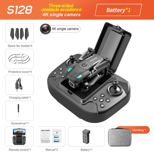 S128 Three-Sided Obstacle Avoidance Drone 4K Dual Camera HD Aerial Photography Quadcopter Mini Fixed Height Remote Control Aircraft - AFFORDABLE QUALITY SHOP