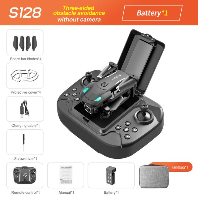 S128 Three-Sided Obstacle Avoidance Drone 4K Dual Camera HD Aerial Photography Quadcopter Mini Fixed Height Remote Control Aircraft - AFFORDABLE QUALITY SHOP