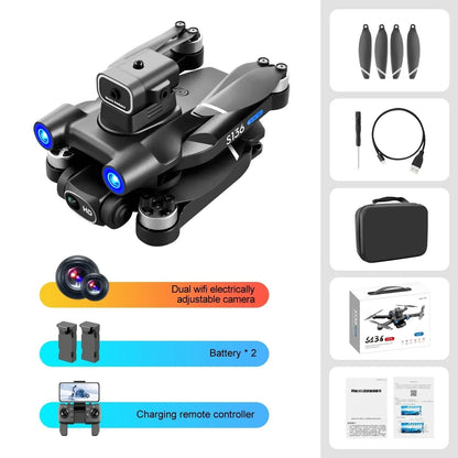 S136 GPS Rc Drone 4K HD Dual Camera Professional 5G Aerial Photography Obstacle Avoidance Brushless Automatic Return Helicopter - AFFORDABLE QUALITY SHOP