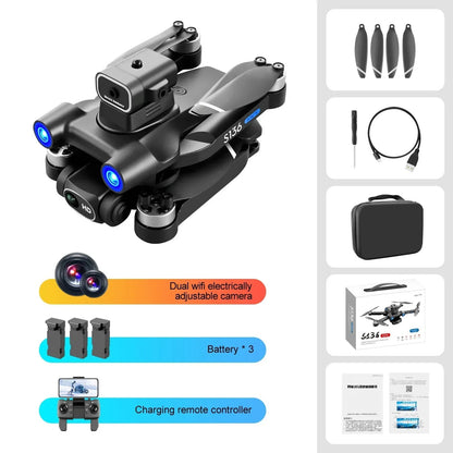 S136 GPS Rc Drone 4K HD Dual Camera Professional 5G Aerial Photography Obstacle Avoidance Brushless Automatic Return Helicopter - AFFORDABLE QUALITY SHOP