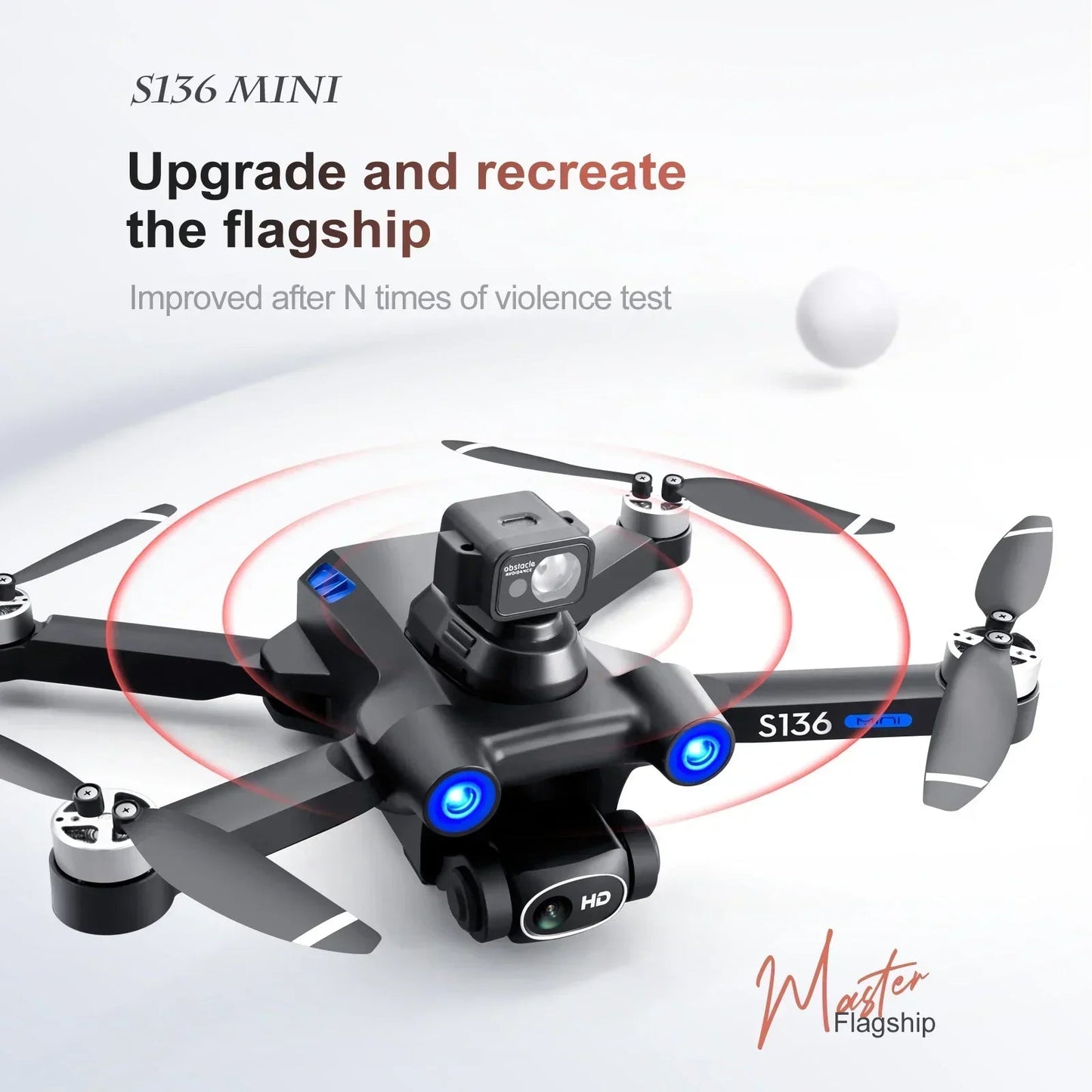 S136 Max GPS Rc Drone 4K HD Dual Camera Professional Photography Obstacle Avoidance Brushless Helicopter Foldable Quadcopter - AFFORDABLE QUALITY SHOP