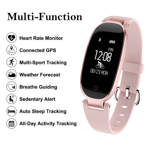 S3 Color Bracelet Fashion Wrist Smart Band Bracelet Girl Women Heart Rate Monitor Lady Female Fitness Tracker Wristband - AFFORDABLE QUALITY SHOP