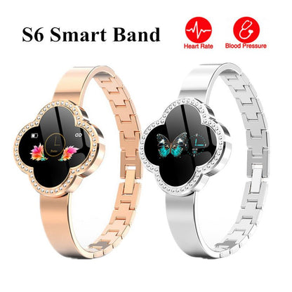 S6 Women Smart Wristband Waterproof Ip67 Smart Fitness Bracelet Heart Rate Blood Pressure Fitness Tracker Call Message Reminder - AFFORDABLE QUALITY SHOP