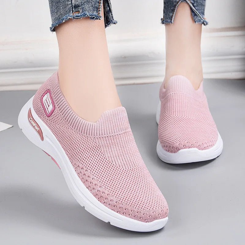 Shoes Women Summer 2022 Breathable Mesh Women Casual Shoes Socks Shoes Soft Sole Flats Fashion Sneakers Shoes Women Loafers - AFFORDABLE QUALITY SHOP