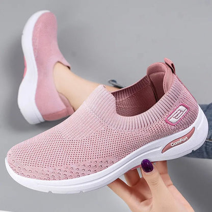 Shoes Women Summer 2022 Breathable Mesh Women Casual Shoes Socks Shoes Soft Sole Flats Fashion Sneakers Shoes Women Loafers - AFFORDABLE QUALITY SHOP