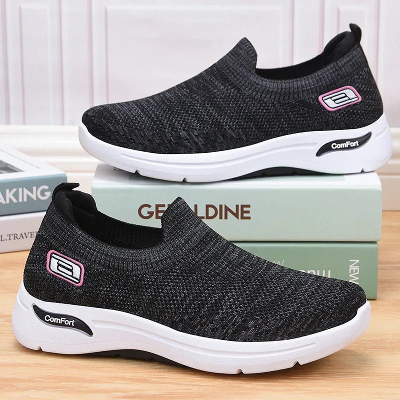 Shoes Women Summer 2022 Breathable Mesh Women Casual Shoes Socks Shoes Soft Sole Flats Fashion Sneakers Shoes Women Loafers - AFFORDABLE QUALITY SHOP