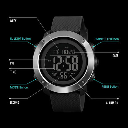 SKMEI Brand Top Luxury Waterproof LED Digital Sports Watches Men Fashion Casual Men's Wristwatches Clock Man Relogio Masculino - AFFORDABLE QUALITY SHOP