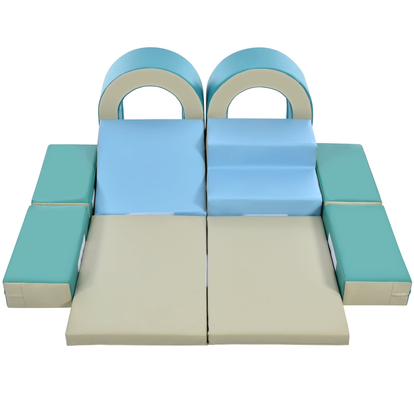 Soft Climb and Crawl Foam Playset 10 in 1 Safe Soft Foam Nugget Block for Infants Preschools - AFFORDABLE QUALITY SHOP