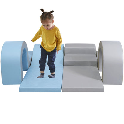 Soft Climb and Crawl Foam Playset 10 in 1 Safe Soft Foam Nugget Block for Infants Preschools - AFFORDABLE QUALITY SHOP