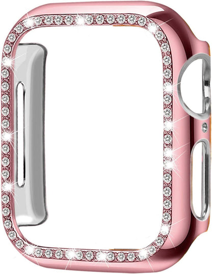 Suitable for iwatch8 Apple Watch Case Protection Case PC Single Row Diamond Hollow Case 41MM45MM - AFFORDABLE QUALITY SHOP