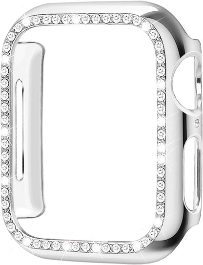 Suitable for iwatch8 Apple Watch Case Protection Case PC Single Row Diamond Hollow Case 41MM45MM - AFFORDABLE QUALITY SHOP