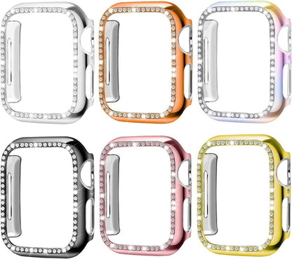 Suitable for iwatch8 Apple Watch Case Protection Case PC Single Row Diamond Hollow Case 41MM45MM - AFFORDABLE QUALITY SHOP