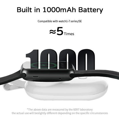 Super mini PowerBank for AppleWatch iWatch Charger 1100mAh Wireless Pocket Charger Finger Powerbank Portable Watch Spare Battery - AFFORDABLE QUALITY SHOP