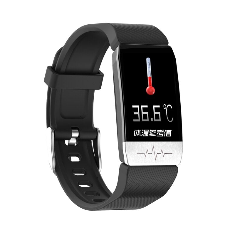 T1 Smart Watch Band With Temperature Immune Measure ECG Heart Rate Blood Pressure Monitor Weather Forecast Drinking Remind - AFFORDABLE QUALITY SHOP