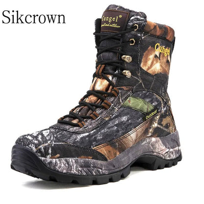 Tactical Winter Camouflage Sneakers Army Combat Boots Military Hiking Shoes Tactical Desert Training Size 46 Anti-Slip Trekking - AFFORDABLE QUALITY SHOP