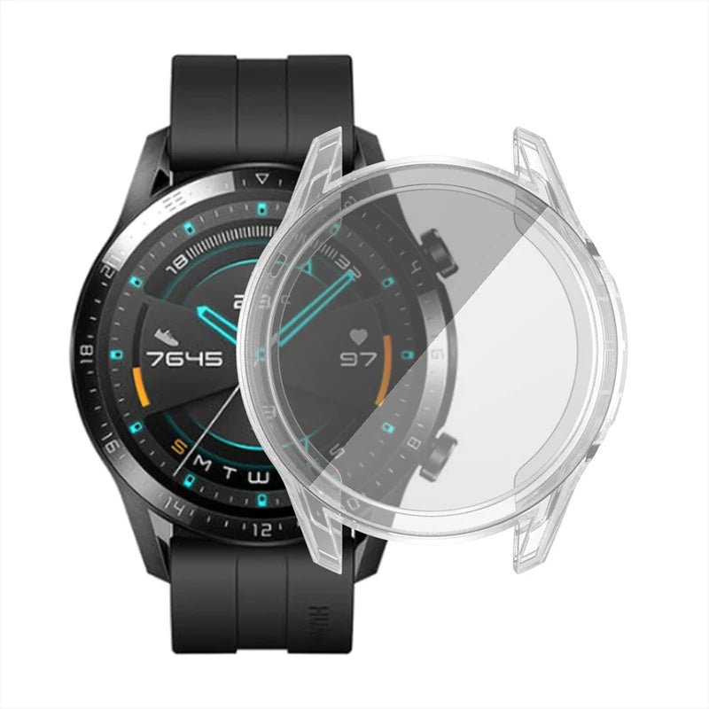 TPU Case for Huawei watch GT 2 46mm strap band Watch GT / GT2 46 mm soft Plated All-Around Screen Protector cover bumper Cases - AFFORDABLE QUALITY SHOP