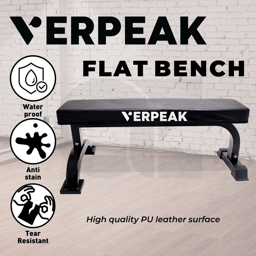 VERPEAK Fitness Flat Bench Weight Press Gym Home Strength Training - AFFORDABLE QUALITY SHOP