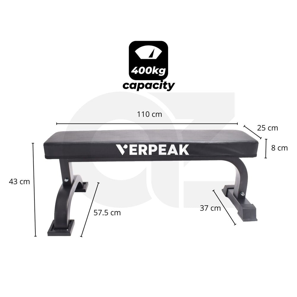 VERPEAK Fitness Flat Bench Weight Press Gym Home Strength Training - AFFORDABLE QUALITY SHOP