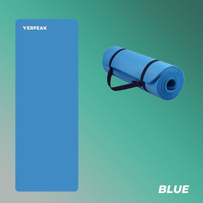 VERPEAK NBR Yoga Mat 1.5CM (Blue) - AFFORDABLE QUALITY SHOP