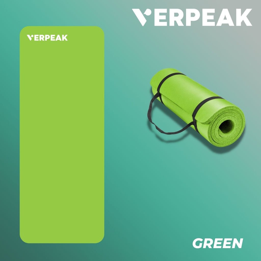 VERPEAK NBR Yoga Mat 1.5CM (Green) - AFFORDABLE QUALITY SHOP