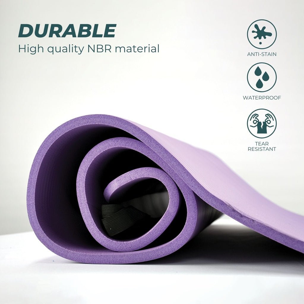 VERPEAK NBR Yoga Mat 1.5CM (Purple) - AFFORDABLE QUALITY SHOP