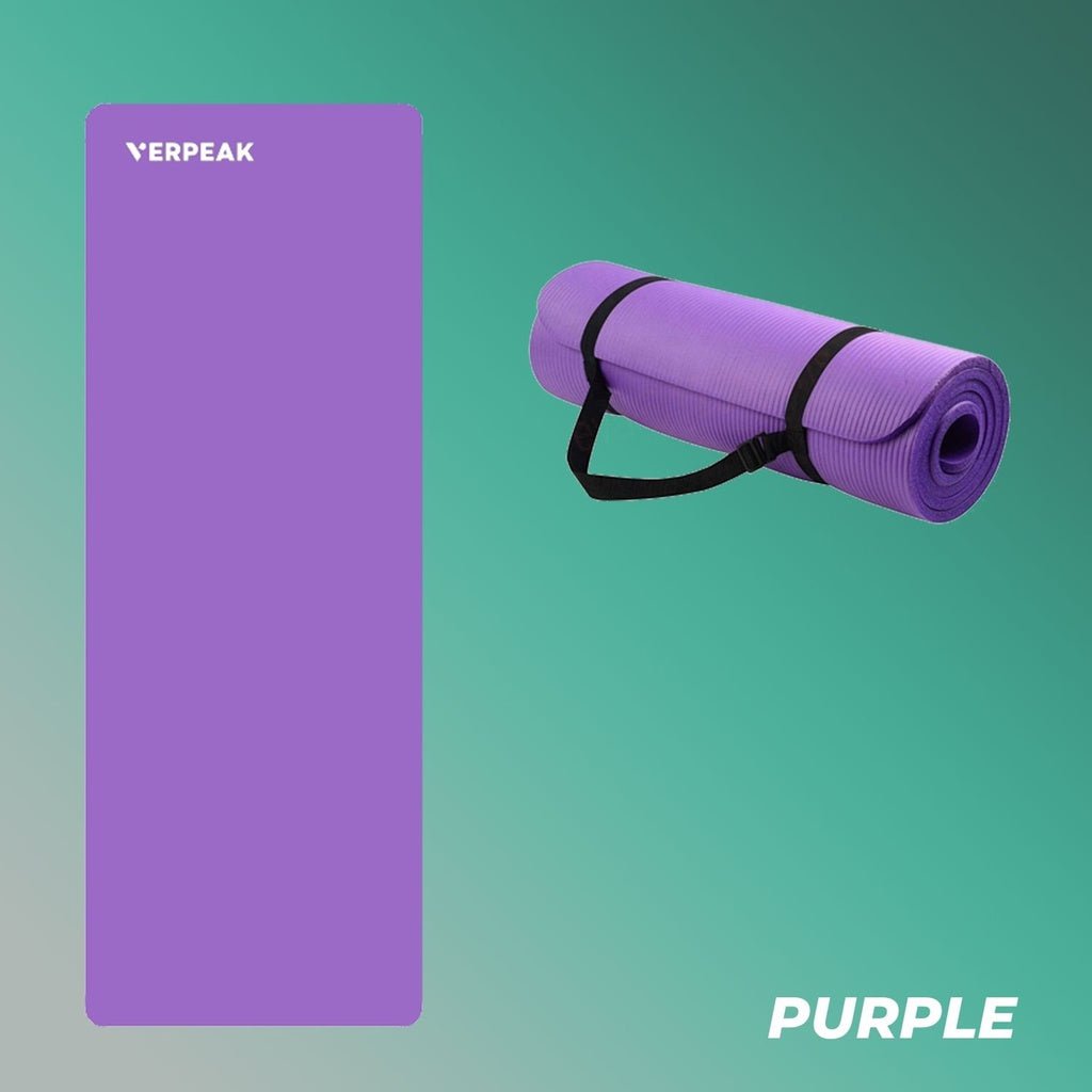 VERPEAK NBR Yoga Mat 1.5CM (Purple) - AFFORDABLE QUALITY SHOP