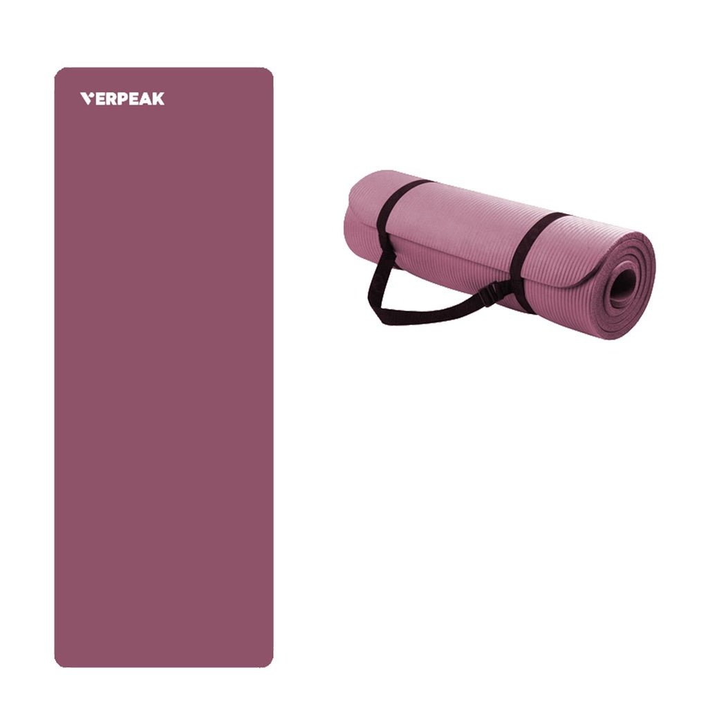 VERPEAK NBR Yoga Mat 2.0CM (Burgundy) - AFFORDABLE QUALITY SHOP