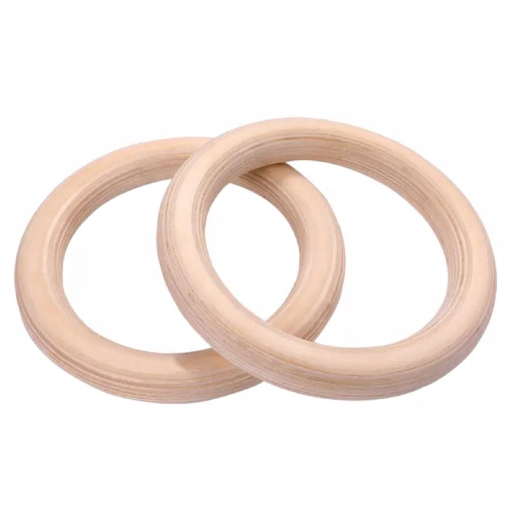 VERPEAK Wooden Gymnastic Rings with Adjustable Numbered Straps (Wooden) - AFFORDABLE QUALITY SHOP