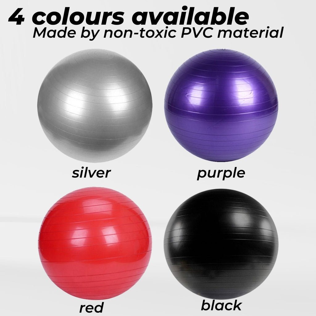 VERPEAK Yoga Ball 75cm (Silver) - AFFORDABLE QUALITY SHOP