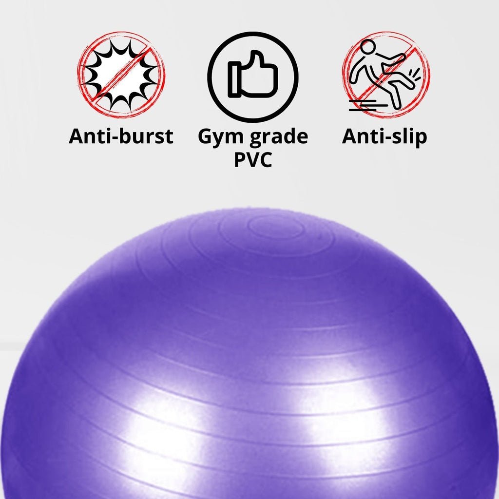 VERPEAK Yoga Ball 75cm (Silver) - AFFORDABLE QUALITY SHOP