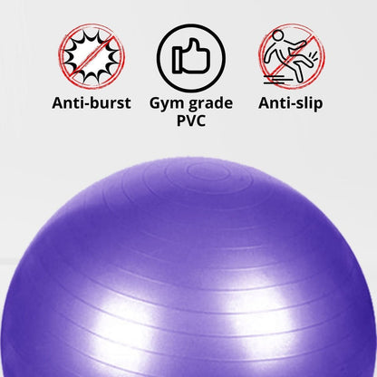 VERPEAK Yoga Ball 75cm (Silver) - AFFORDABLE QUALITY SHOP