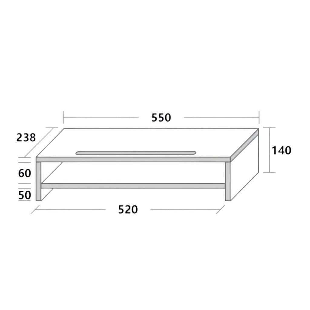 VOCTUS 2 Tiers Monitor Stand - AFFORDABLE QUALITY SHOP