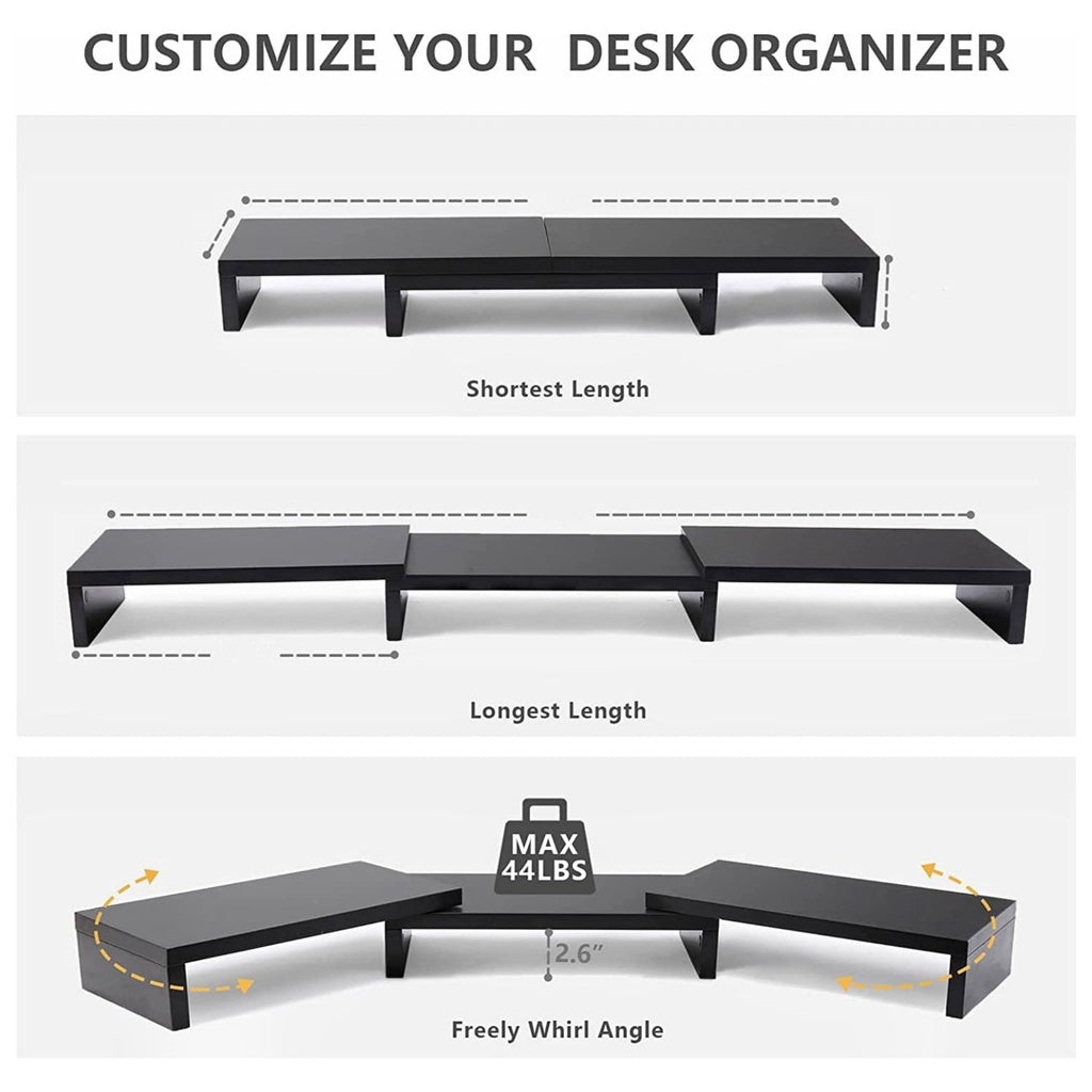 VOCTUS 3 Shelf Monitor Stand Angle Adjustable - AFFORDABLE QUALITY SHOP