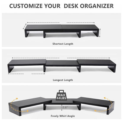 VOCTUS 3 Shelf Monitor Stand Angle Adjustable - AFFORDABLE QUALITY SHOP